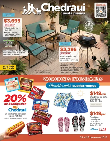 Chedraui Ofertas AB de Todo: 5 al 26 marzo 2026