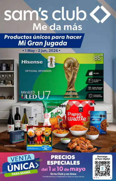 Cuponera Sams | Ofertas 1 Mayo al 2 Junio 2026 - México - portada