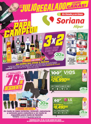 Julio Regalado Soriana Hiper | Ofertas 5 al 11 junio 2026
