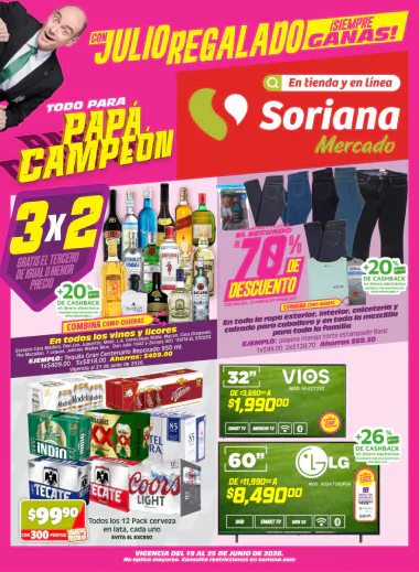 Julio Regalado Soriana Mercado | Ofertas 5 al 11 junio 2026