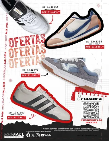 Ofertas Price Shoes Importados Otoño 2026 - portada