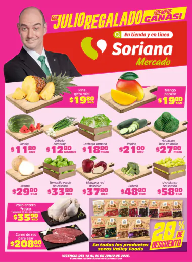 Ofertas Fin de Semana Soriana Mercado | Junio 2026 - portada