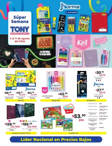 Tony Novedades Escolar