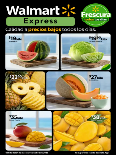Walmart Express Frescura Ofertas Frutas, Verduras y Carnes