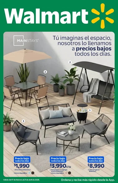 Folleto de Ofertas Walmart Patio y Jardin 2026