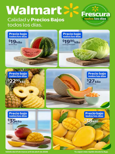 Catalogo de Ofertas Walmart Martes de Frescura 2026