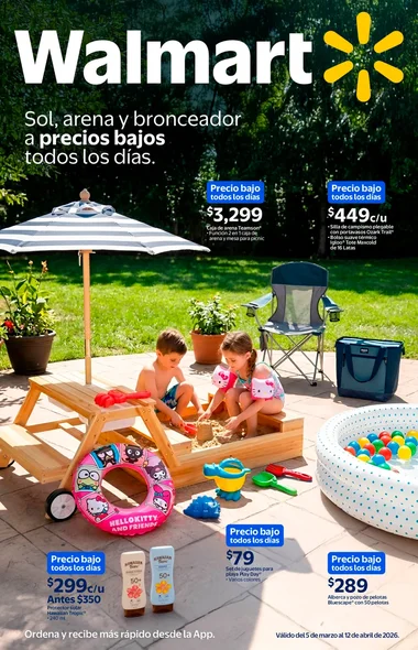 Folleto Walmart Vacaciones Ofertas